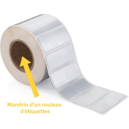 diamètre rouleau étiquettes